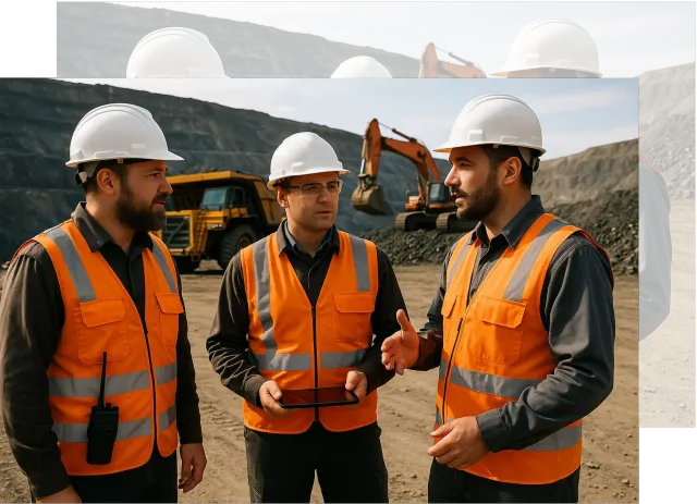 Equipo GMS Chile trabajando en planta